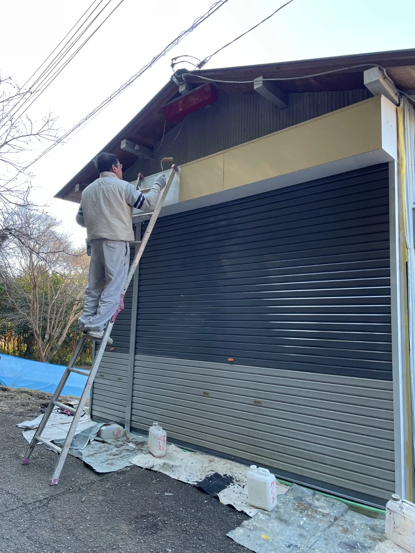 とある自治会の消防車庫のメンテナンス